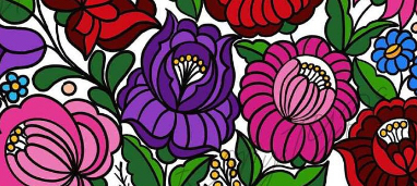 floral embroidery pattern
